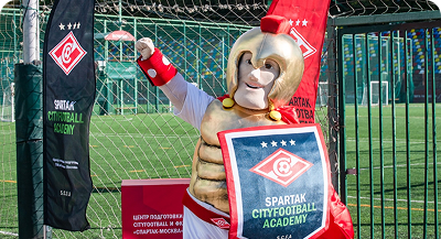 Фирменный маскот Spartak CityFootball — Гладиатор