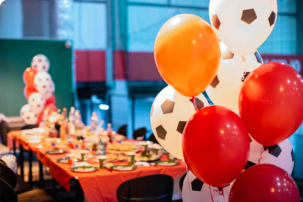 тематическое оформление в спортивном стиле